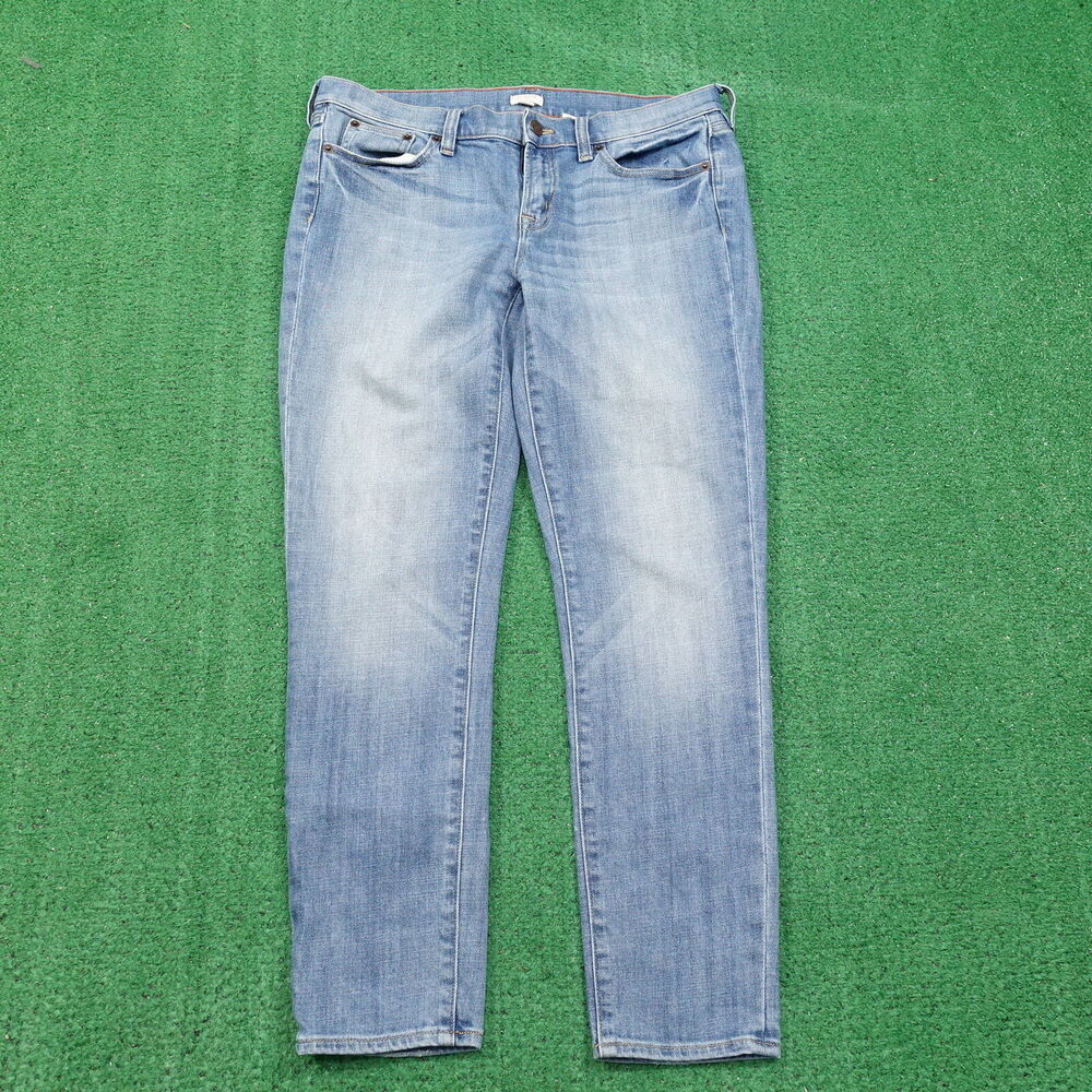 J CREW STRETCH ANKLE DENIM‎ BLUE JEANS WOMENS SIZE 28